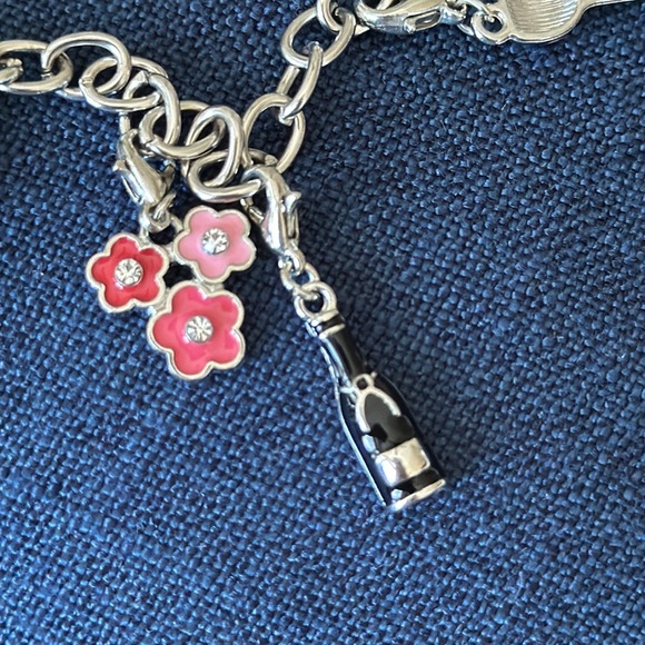 Lily Pulitzer charm bracelet with each charm clips individually interesting - Picture 14 of 17